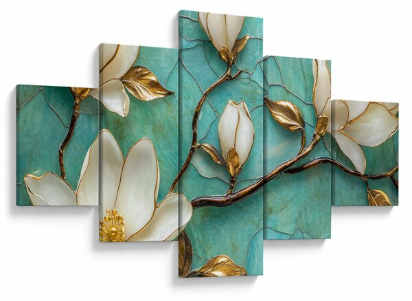Obraz - 3D magnolie (125x70 cm)