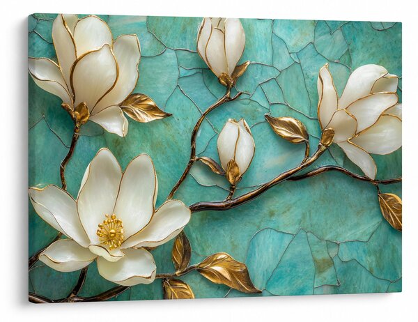 Obraz - 3D magnolie (70x50 cm)