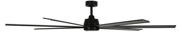 Beacon Lighting Wentylator sufitowy z oświetleniem Atlanta czarny DC cichy Atlanta, możliwość ściemniania, czarny, salon / jadalnia, aluminium, nowoczesny