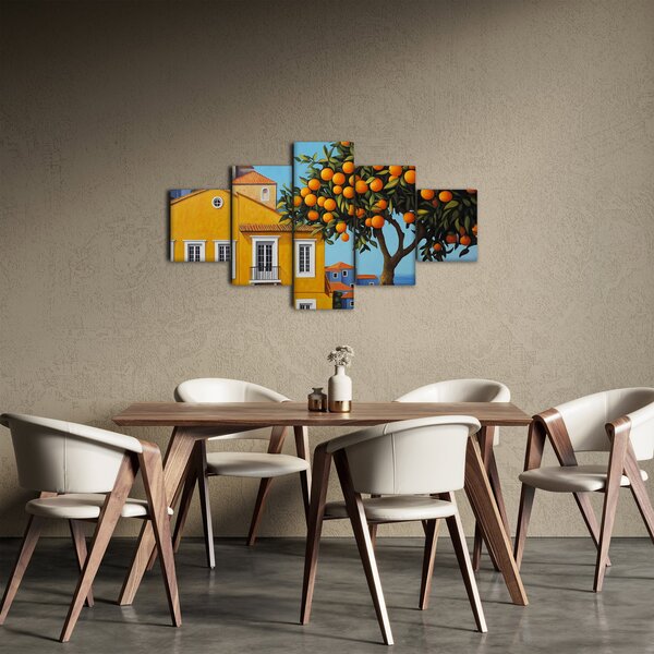 Obraz - Drzewo pomarańczowe (125x70 cm)