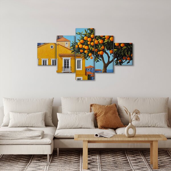 Obraz - Drzewo pomarańczowe (125x70 cm)