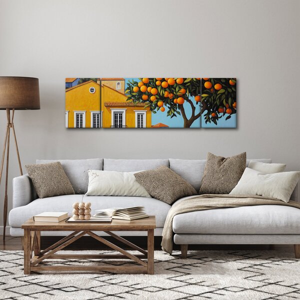 Obraz - Drzewo pomarańczowe (170x50 cm)