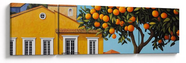 Obraz - Drzewo pomarańczowe (170x50 cm)