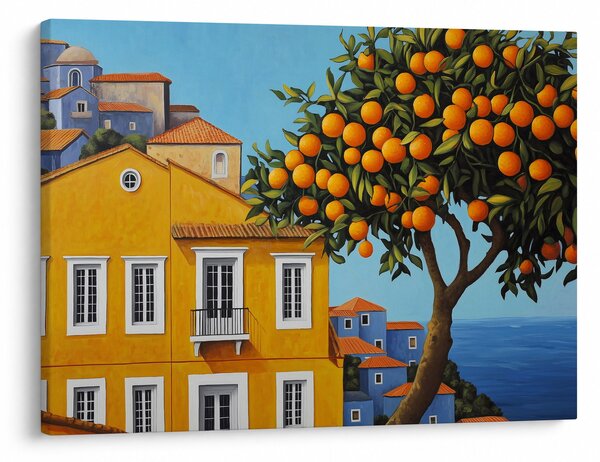 Obraz - Drzewo pomarańczowe (70x50 cm)