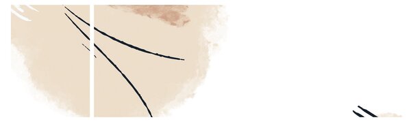 Obraz - Biała abstrakcja (170x50 cm)