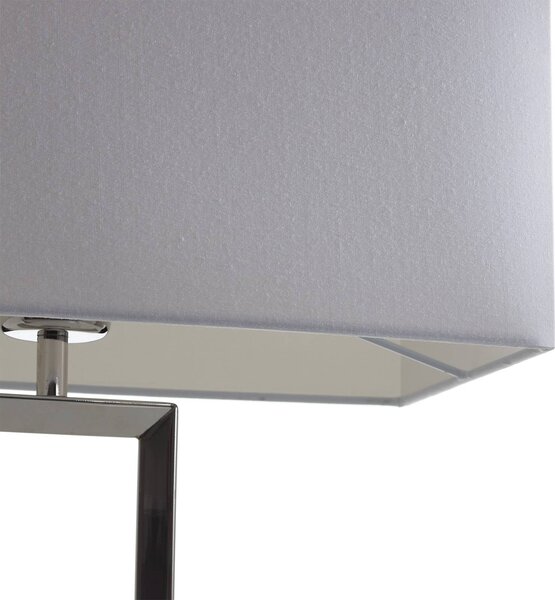 Helestra Lampa stołowa Enna 2, biały / opal, salon / jadalnia, tkanina / materiał / jedwab, nowoczesny