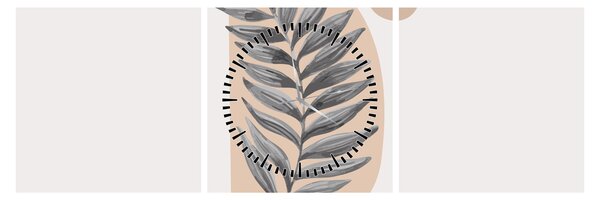 Obraz - Arkusz ilustracyjny N⁰1 (z zegarem) (90x30 cm)