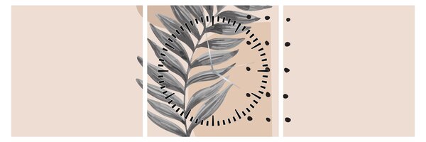 Obraz - Arkusz ilustracyjny N⁰2 (z zegarem) (90x30 cm)
