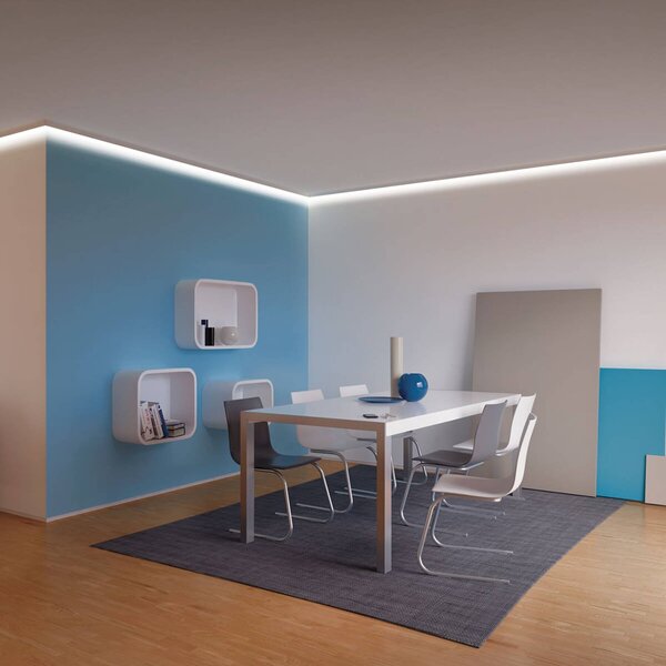 Paulmann Corner Profil 1m dla taśmy LED, aluminiowy / szary / cynkowy, tworzywo sztuczne