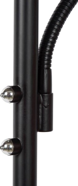 Lucide Lampa stojąca Zenith, możliwość ściemniania, czarny, salon / jadalnia, metal, nowoczesny