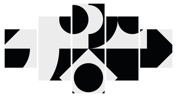 Obraz - Abstrakcja geometryczna N⁰1 (125x70 cm)