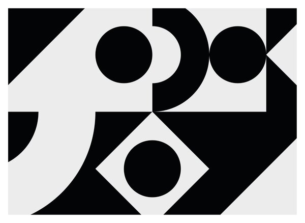 Obraz - Abstrakcja geometryczna N⁰1 (70x50 cm)