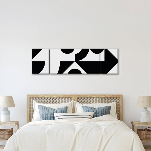 Obraz - Abstrakcja geometryczna N⁰1 (170x50 cm)