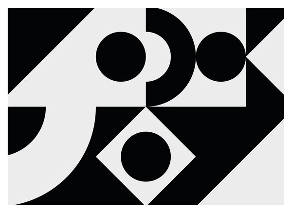Obraz na szkle - Abstrakcja geometryczna N⁰1 (70x50 cm)