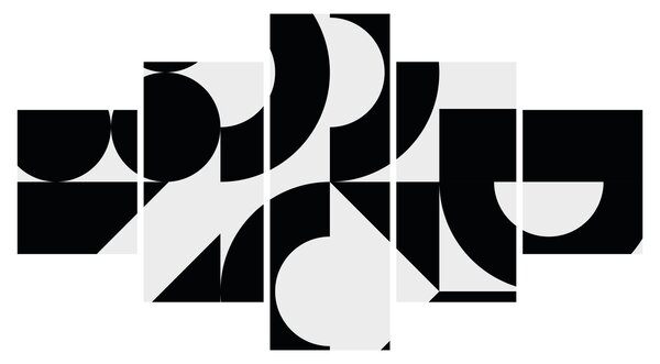 Obraz - Abstrakcja geometryczna N⁰2 (125x70 cm)
