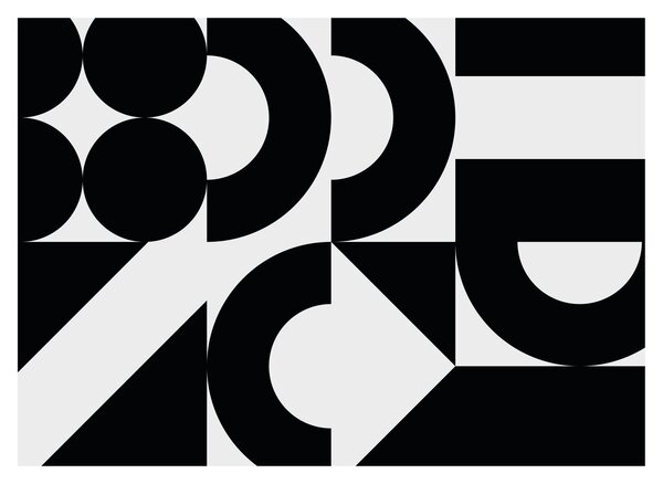 Obraz - Abstrakcja geometryczna N⁰2 (70x50 cm)