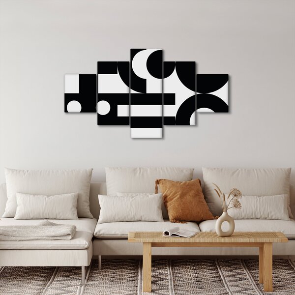 Obraz - Abstrakcja geometryczna N⁰3 (125x70 cm)