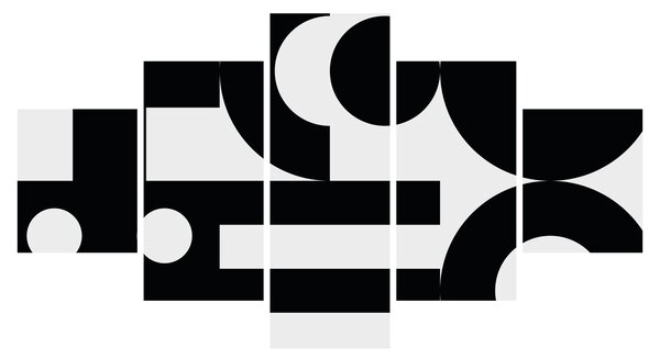 Obraz - Abstrakcja geometryczna N⁰3 (125x70 cm)