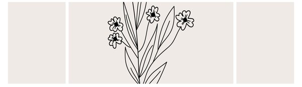 Obraz - Meadow Flower N⁰1 (170x50 cm)