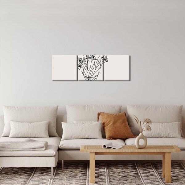 Obraz - Meadow Flower N⁰1 (z zegarem) (90x30 cm)