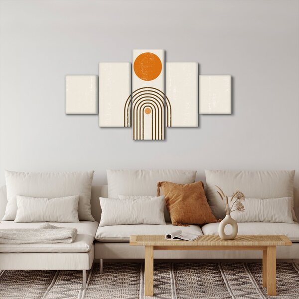 Obraz - Brązowe łuki (125x70 cm)