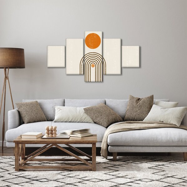Obraz - Brązowe łuki (125x70 cm)