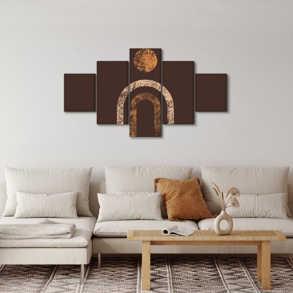 Obraz - Pomarańczowe łuki N⁰1 (125x70 cm)