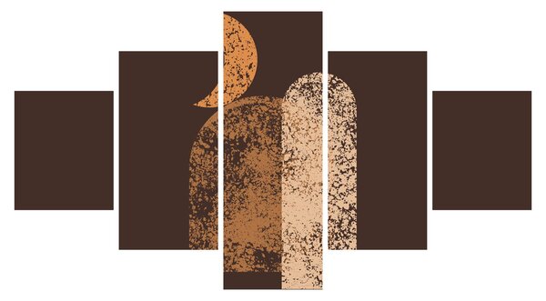 Obraz - Pomarańczowe łuki N⁰2 (125x70 cm)