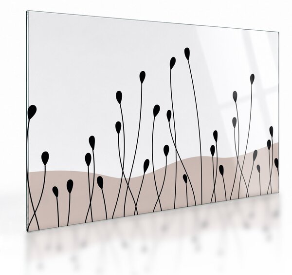 Obraz na szkle - Łąka graficzna N⁰1 (70x50 cm)