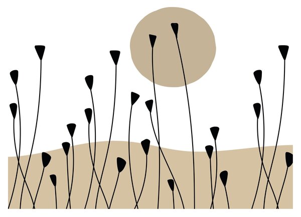 Obraz - Łąka graficzna N⁰2 (70x50 cm)