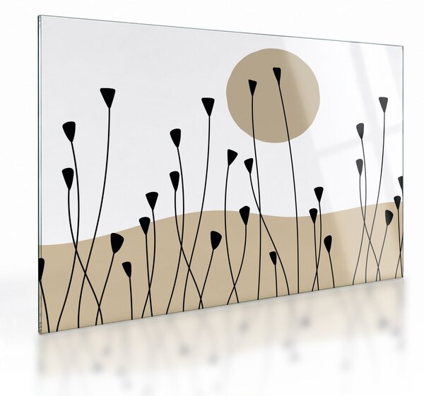 Obraz na szkle - Łąka graficzna N⁰2 (70x50 cm)
