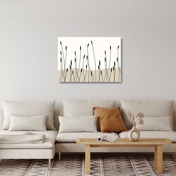 Obraz na szkle - Łąka graficzna N⁰3 (70x50 cm)