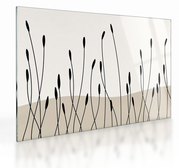 Obraz na szkle - Łąka graficzna N⁰3 (70x50 cm)