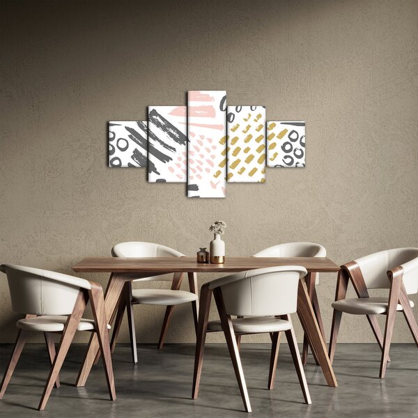 Obraz - Uderzenia abstrakcyjne (125x70 cm)