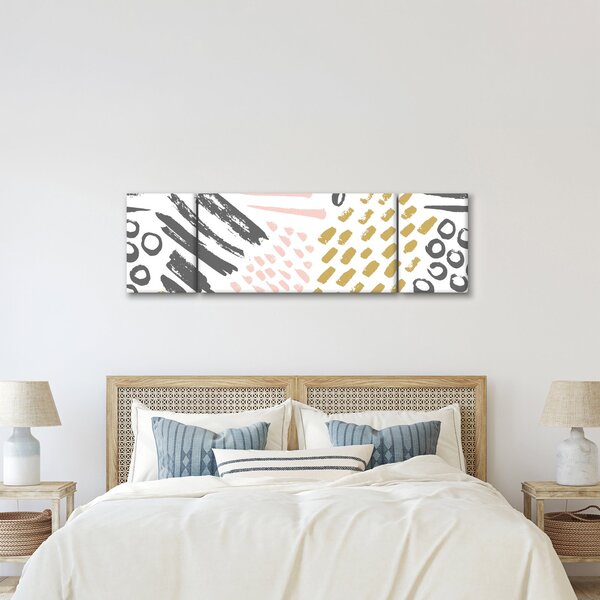 Obraz - Uderzenia abstrakcyjne (170x50 cm)