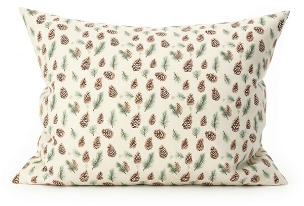 Bawełniana poszewka na poduszkę PINE CONES 50x70 cm, kolorowa