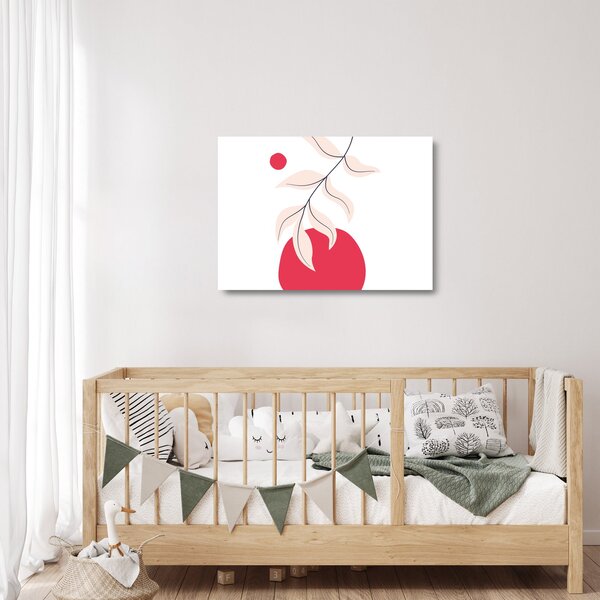 Obraz na szkle - Różowa abstrakcja kwiatowa N⁰2 (70x50 cm)