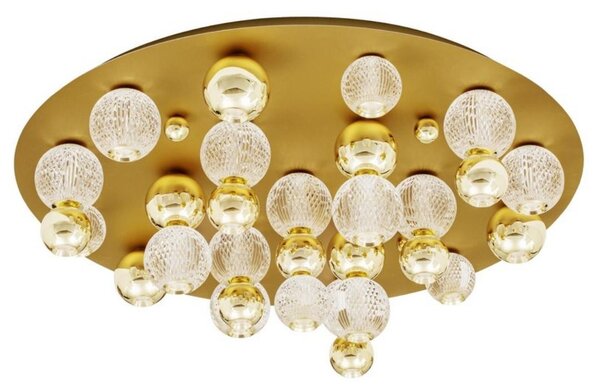 Elegancka lampa sufitowa Ponce w złotym kolorze