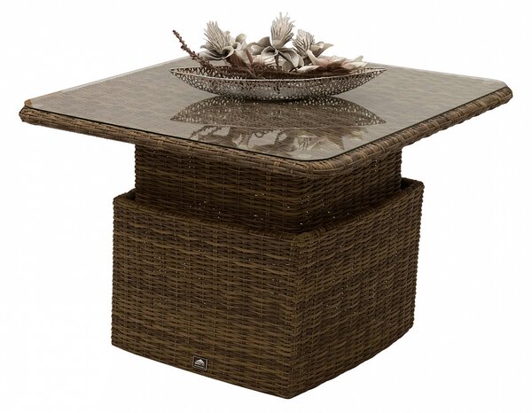 Rattanowy zestaw modułowy BORNEO LUXURY dla 4 osób (brązowy)
