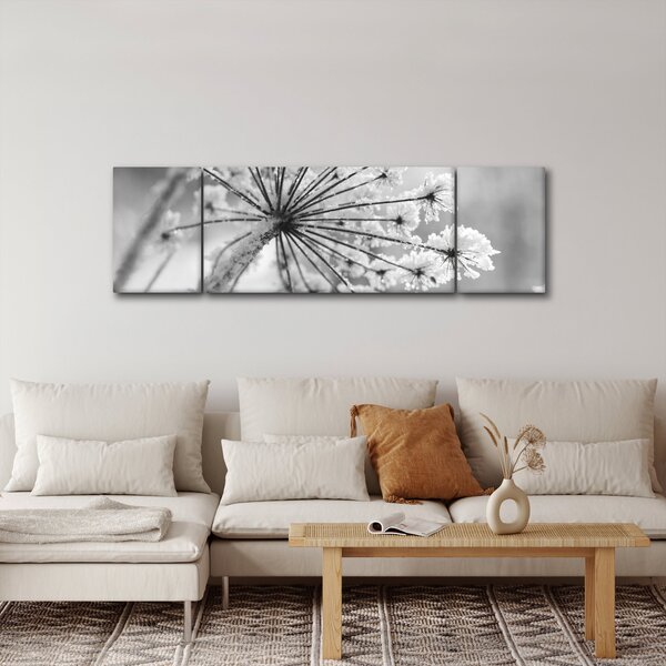 Obraz - Kwiat w zimie (170x50 cm)