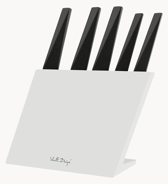 Komplet noży w bloku Volo White, 5 elem