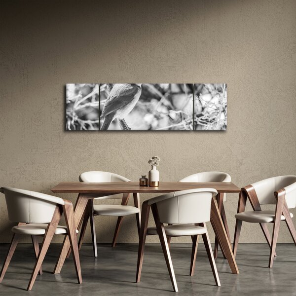 Obraz - Niebieski ptak zimą (170x50 cm)