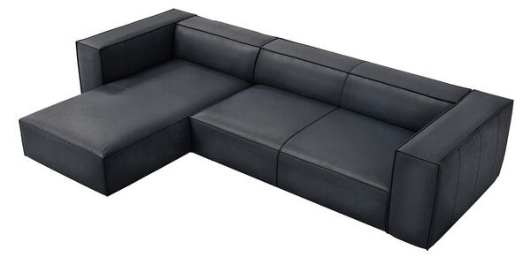 Ciemnoniebieski skórzany narożnik (lewostronny) Madame – Windsor & Co Sofas