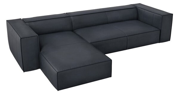 Ciemnoniebieski skórzany narożnik (lewostronny) Madame – Windsor & Co Sofas