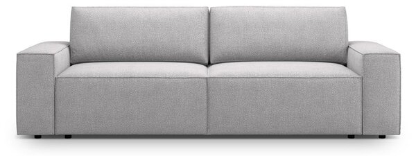 Jasnoszara rozkładana sofa z materiału bouclé 247 cm Jodie – Micadoni Home
