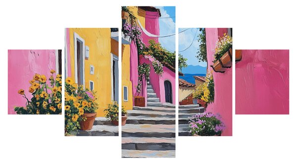 Obraz - Różowa uliczka (125x70 cm)