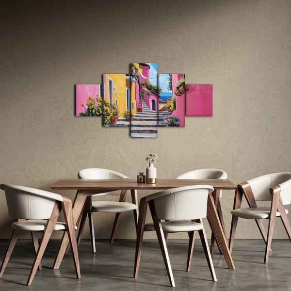 Obraz - Różowa uliczka (125x70 cm)
