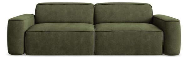 Zielona sofa z tkaniny szenilowej 244 cm Omao – Makamii