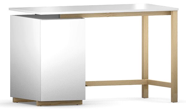 Skandynawskie biurko Fibi 2X - białe