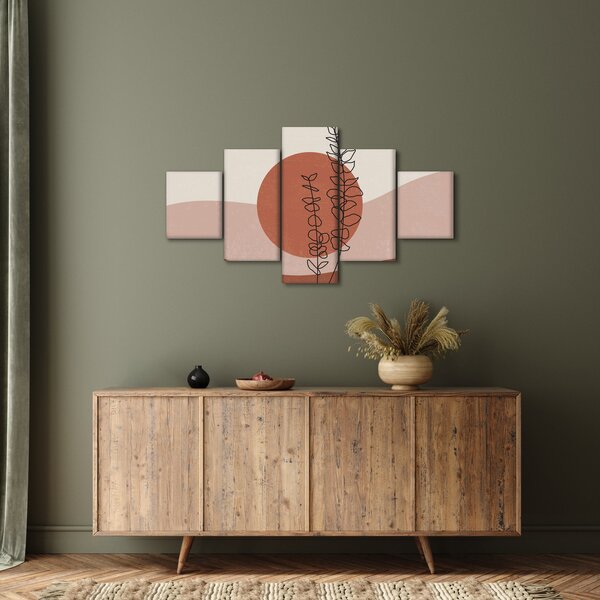 Obraz - Boho leaves N⁰1 (125x70 cm)